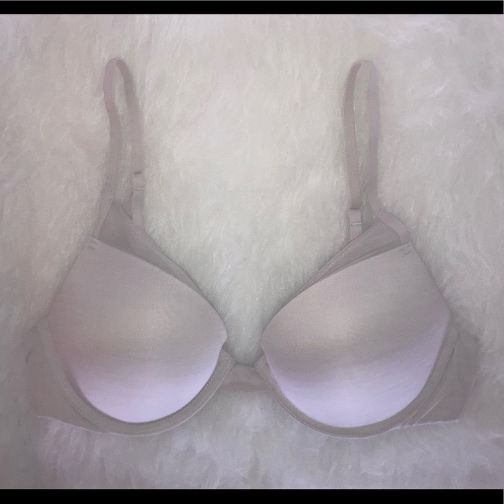 VS 34C Padded Plunge Push-Up Bra Taupe